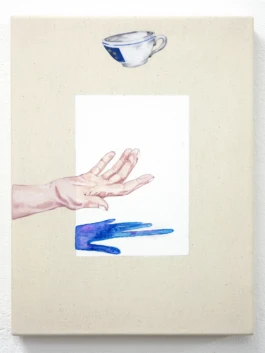 Falling under its own weight (Sequence 1), 2019, oil on canvas 