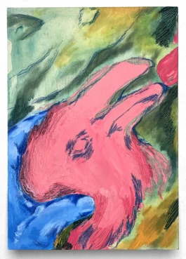 Shape of Interest, 2025, oil on wood panel 